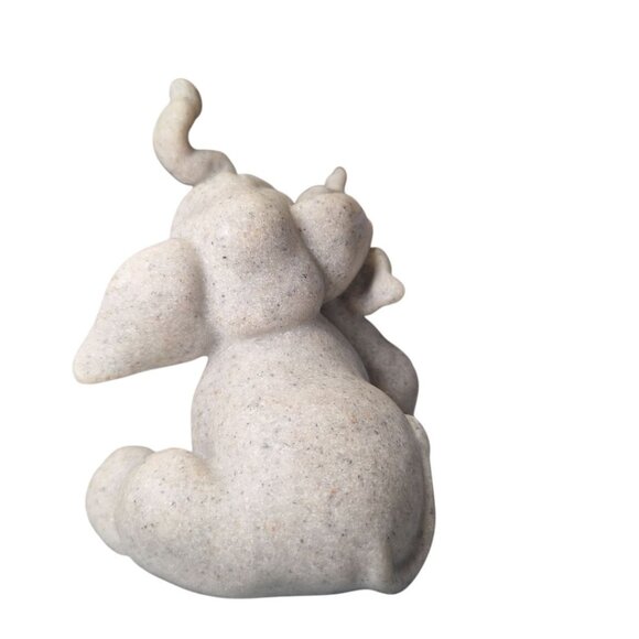 Quarry Critters Elephant Evian Ella 2001 Figurine Resin Stone Vintage Smiles - Picture 3 of 7